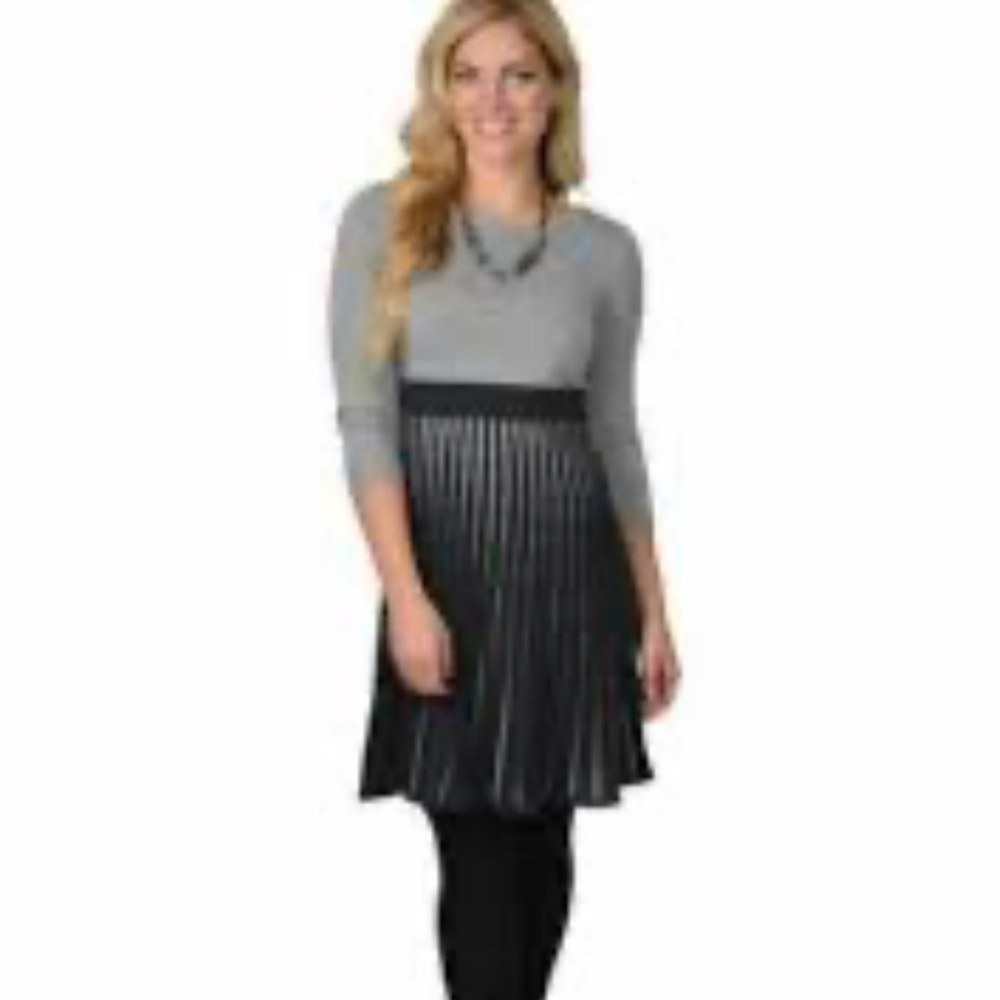 Calvin Klein long sleeve striped a-line sweater dress NWT, Small, never worn